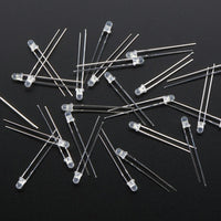 Diffused White 3mm LED 25-Pack - Through-Hole - view 3