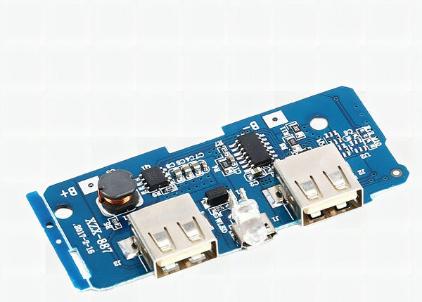 Dual MicroUSB 3.7V to 5V 2A Mobile Power Bank Module