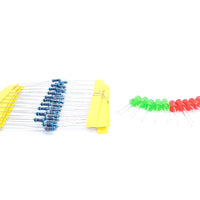 Electronics Kit LED Resistor 1K 10K 100K 220 1/4W - circuitrocks
