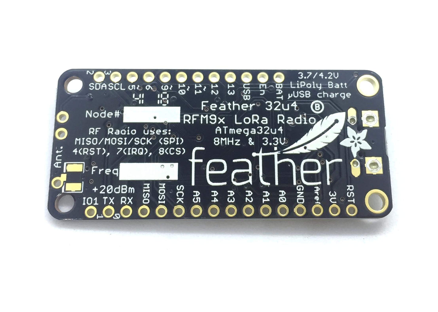 Feather 32u4 with RFM69HCW Packet Radio 433MHz