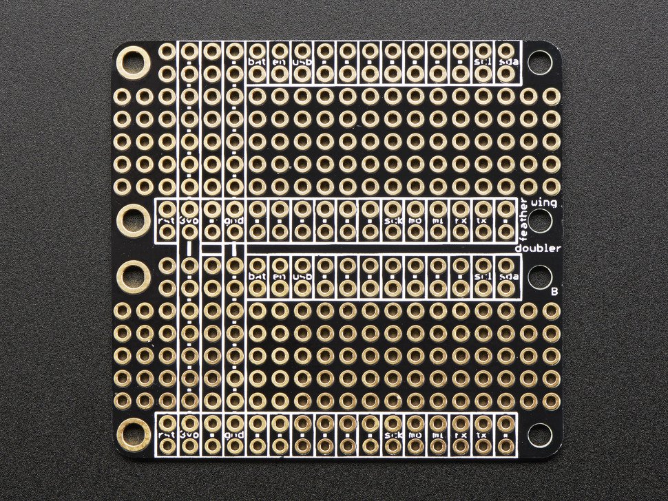 FeatherWing Doubler Prototyping Add-on For All Feather | Circuitrocks