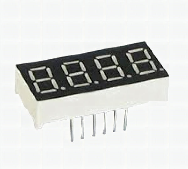 Numeric 4-Digit Display 0.56" Red Common Cathode