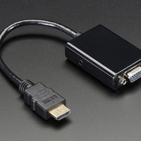 HDMI to VGA Video Adapter and 3.5mm Male / Male Stereo Cable - circuitrocks