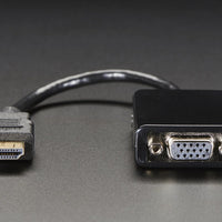 HDMI to VGA Video Adapter and 3.5mm Male / Male Stereo Cable - circuitrocks