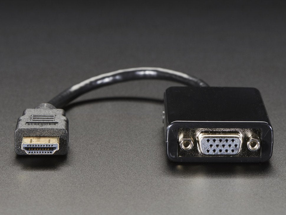 HDMI to VGA Video Adapter and 3.5mm Male / Male Stereo Cable