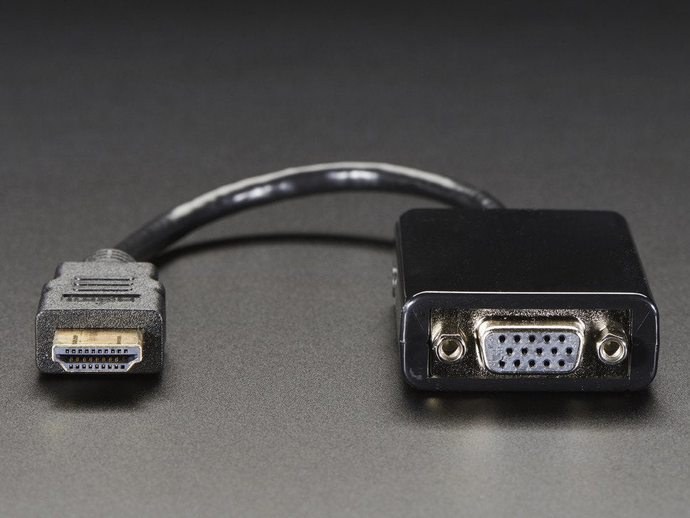 HDMI to VGA Video Adapter and Male Male Stereo Cable