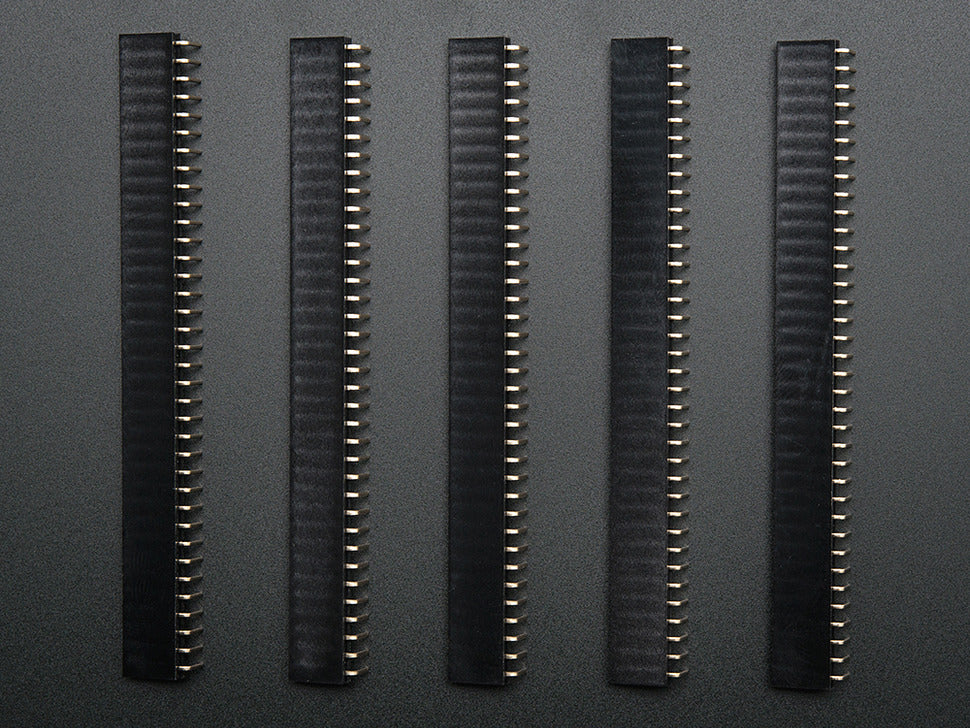 Header 0.1" 36-pin Strip Right-Angle Female/Socket 5 pack