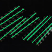 Headers 2.54mm Arduino Male Pin Straight Green 5pcs