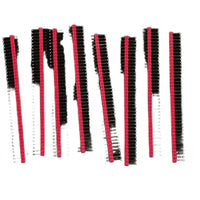 Headers 2.54mm Male Pin Straight Red 5pcs (AJ150-R)