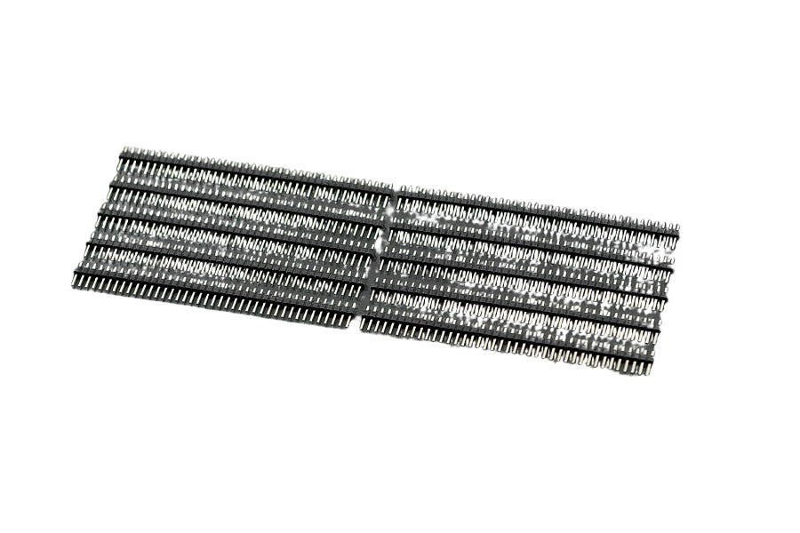 Headers 2.54mm Male Pin Straight Black 5pcs (AJ240)