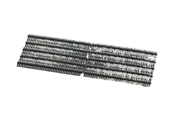 Headers 2.54mm Male Pin Straight Black 5pcs (AJ240)