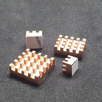 Raspberry Pi 4 Model B Aluminum Heat Sink Gold - circuitrocks