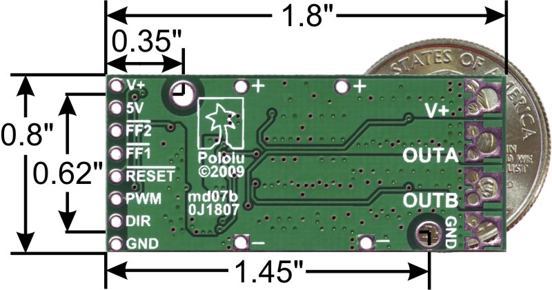 High-Power Motor Driver 18v25 Pololu