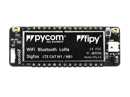 Pycom Fipy MicroPython enabled development board LoRa Sigfox WiFi Bluetooth LTE CAT M1 NB-IoT