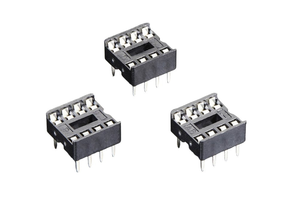 IC Socket 8-Pin DIP-8 3pcs (2202)