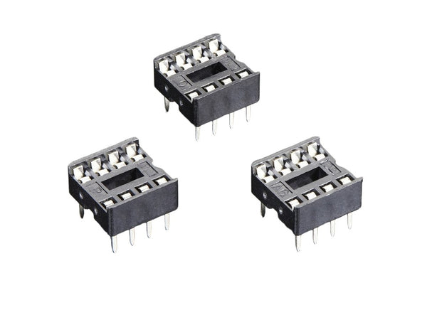 IC Socket 8-Pin DIP-8 3pcs (2202)