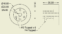 JS4030 Rubber Wheel Pair