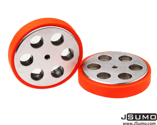 JS4311 Aluminum - Silicone Wheel Set (43 x 11mm - Pair)