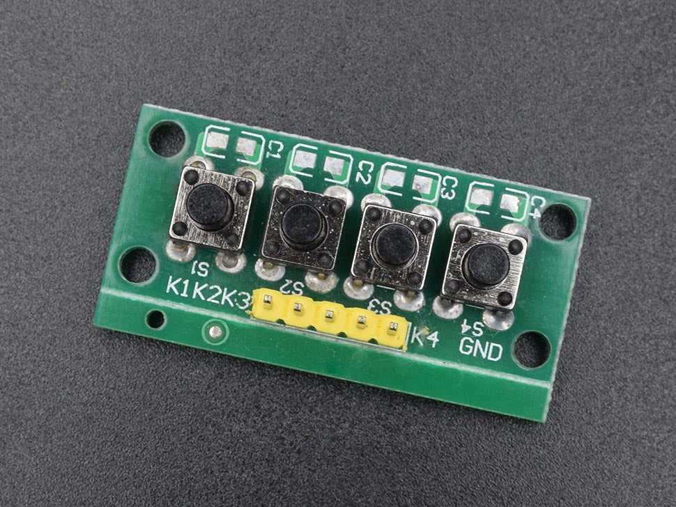 1x4 Independent Button Keypad 4 Keys (AM291)