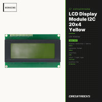 LCD Display Module I2C 20x4 Yellow - Arduino-Friendly - genuine, circuit.rocks
