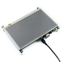 7inch Resistive Touch Screen LCD, 1024×600, HDMI, IPS, Various Devices & Systems Support - Image 4