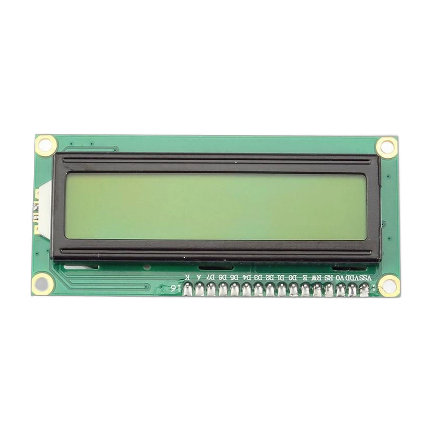 I2C LCD 1602 Display Yellow - 16x2 Character Module - circuit.rocks