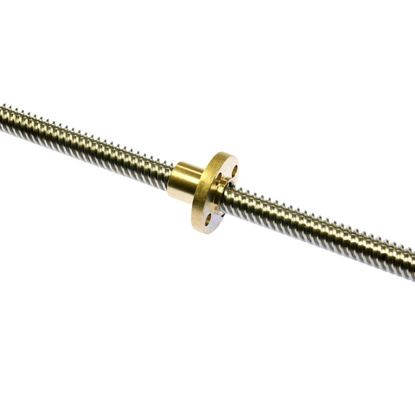 Lead Screw T8 Stainless w/ Brass Nut (2850) 400mm