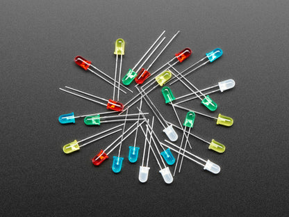 LED 5mm 25PCS Red / Green / Yellow / Blue / White