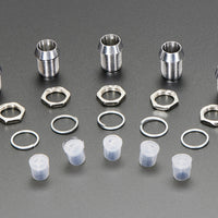 LED Holder 5mm Chromed Metal Narrow Bevel 5PCS - circuitrocks
