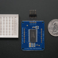 LED Matrix Adafruit Small 1.2 8x8 with I2C Backpack Blue - circuitrocks