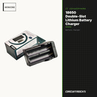 18650 Double-Slot Lithium Battery Charger - Dual Bay - genuine, circuit.rocks