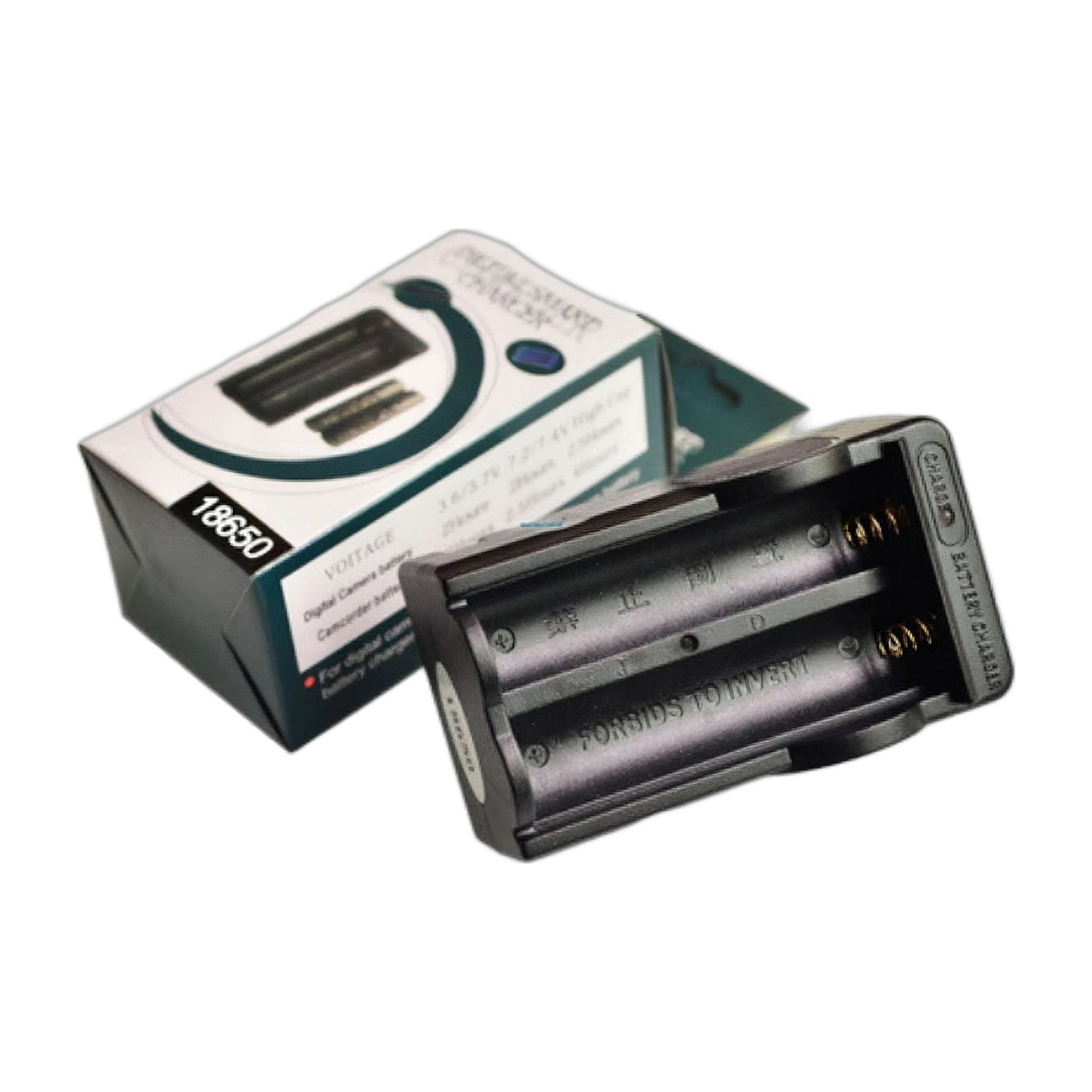 18650 Double-Slot Lithium Battery Charger - Dual Bay - circuit.rocks