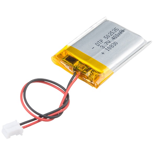 SparkFun Li-Ion Battery 400mAh Compact (PRT-13851)