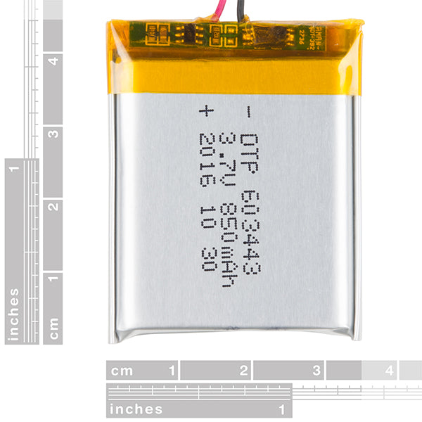 Lithium Ion Battery 850mAh