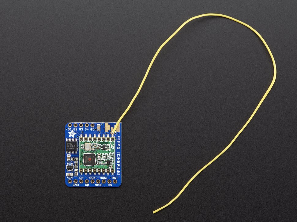 LoRa RFM95W Radio Transceiver Breakout 868 or 915 MHz Adafruit