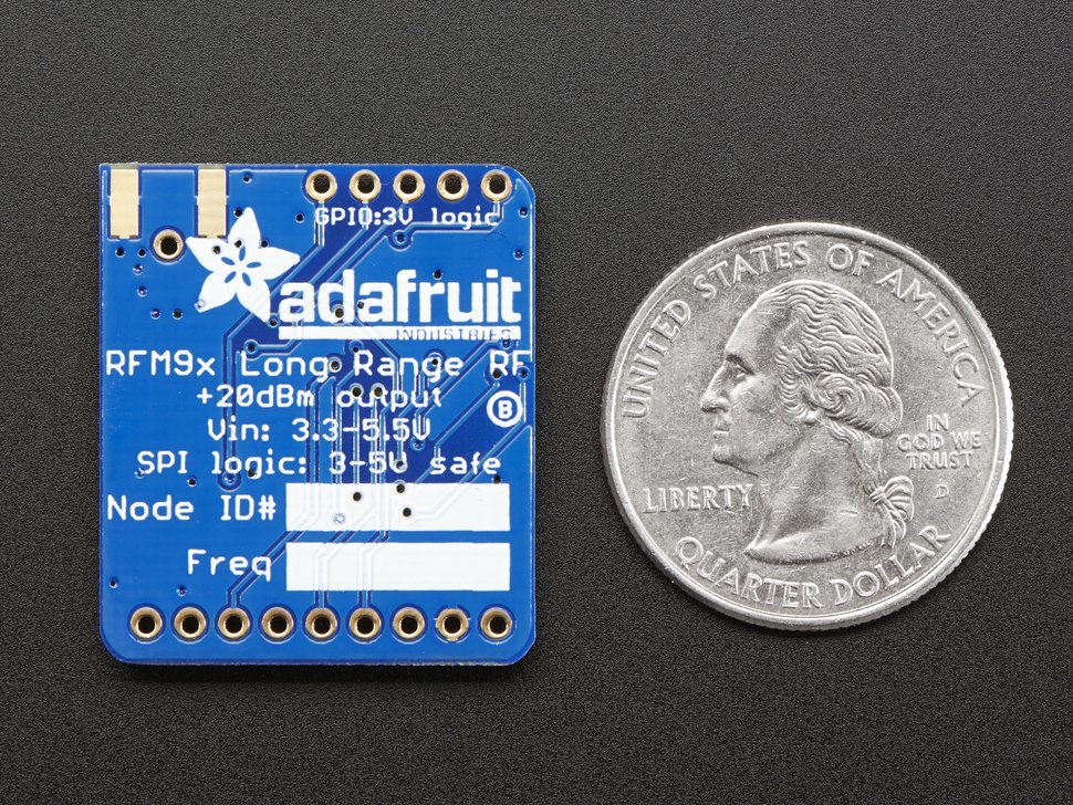 LoRa RFM95W Radio Transceiver Breakout 868 or 915 MHz Adafruit