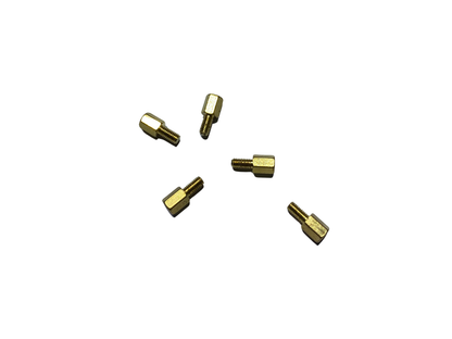 M3 Brass Male–Female Hex Standoffs (5-Pack) | 6 mm Hex
