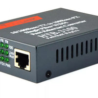 Media Converter HTB-3100 Fiber Optical Single Mode Single Fiber SC Port 20KM External Power Supply 10/100M - circuitrocks