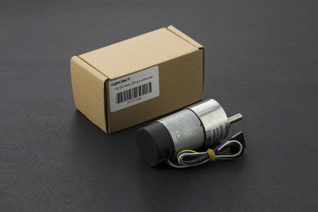 Metal DC Geared Motor Encoder 12V 251RPM 18Kg.cm