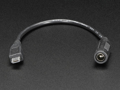 MicroUSB Plug to 5.5 / 2.1mm DC Barrel Jack Adapter