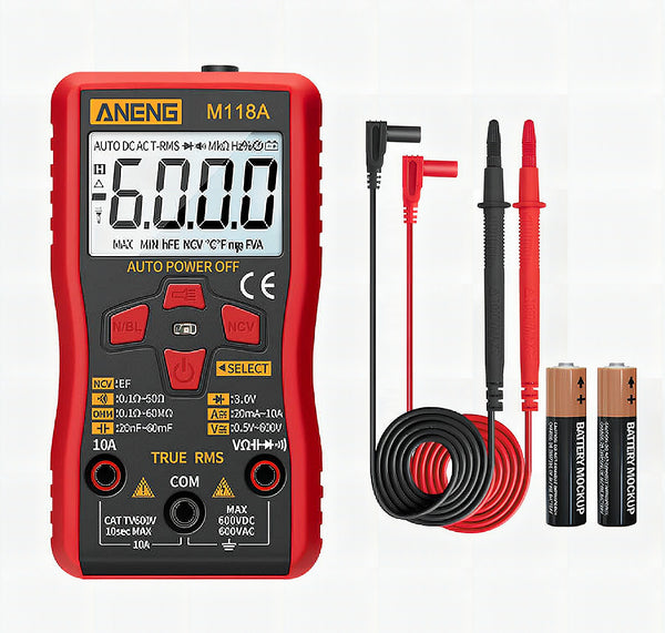 Mini Digital Multimeter M118A - Compact Auto-Range DMM