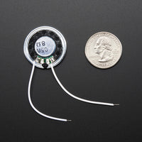 Mini Metal Speaker w/ Wires 8 ohm 0.5W - circuitrocks