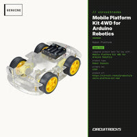 Mobile Platform Kit 4WD for Arduino Robotics - genuine, circuit.rocks