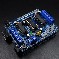 Motor Driver Shield Four Channel L293D For Arduino - circuitrocks