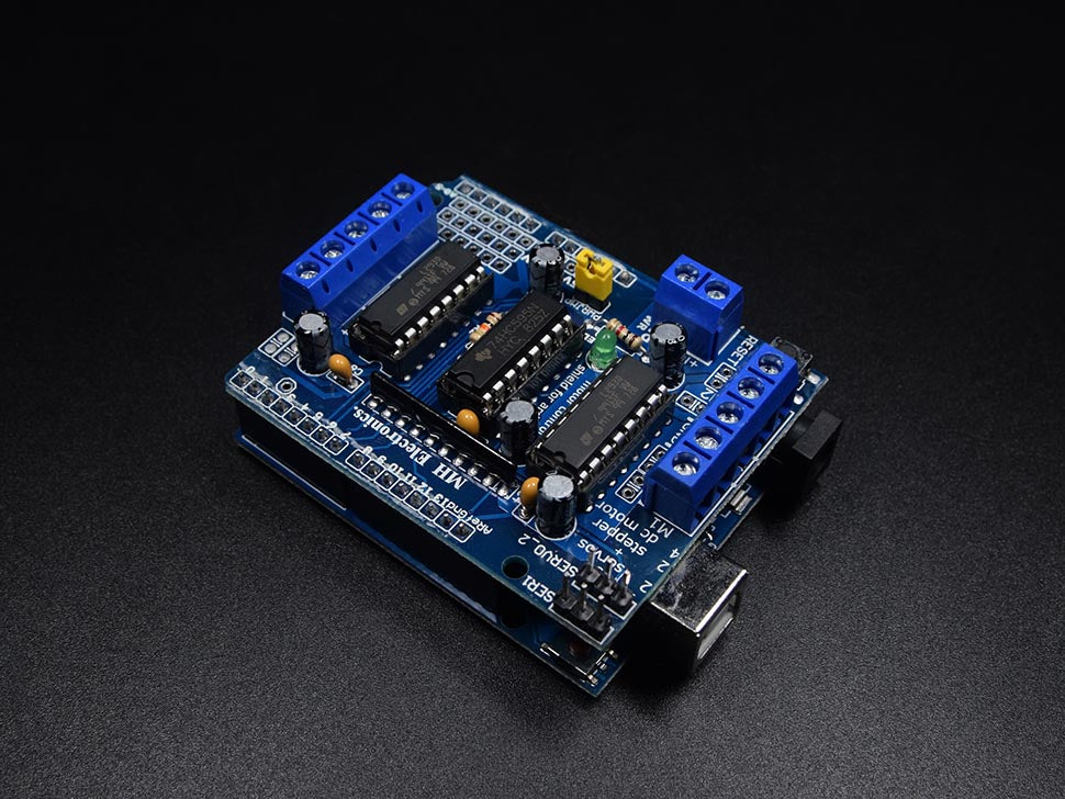 Motor Driver Shield Four Channel L293D For | Circuitrocks