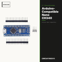 Arduino-Compatible Nano CH340 - Unsoldered, Multi USB - genuine, circuit.rocks