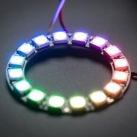 NeoPixel Ring 16 x 5050 RGB LED with Integrated Drivers - circuitrocks