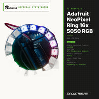 Adafruit NeoPixel Ring 16x 5050 RGB - 1463 - official distributor, circuit.rocks