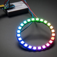 NeoPixel Ring 24x5050 RGB LED with Integrated Drivers - circuitrocks