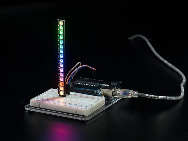 NeoPixel Stick - 8 x 5050 RGB LED with Integrated Drivers - circuitrocks
